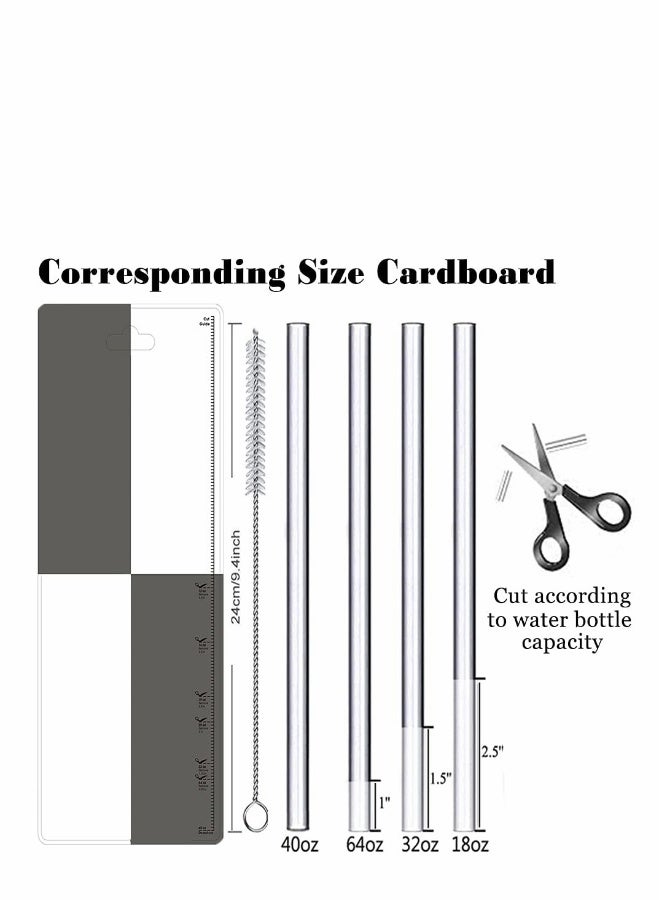 Generic Straw Lid Suitable For Hydro Flask,Straw Cap Wide-Mouth Water Bottle 18 32 40 Ounces (About 1.18 Liters) Wide Mouth, Straw Top Cap Replacement Cap (With 2 Straws And 1 Brush) - Image 5