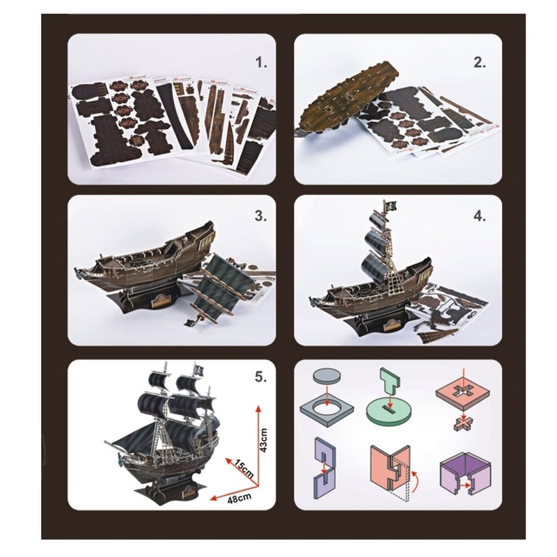 كيوبيك فن بازل الملكة اني للأنتقام ثلاثي الأبعاد 155 قطعة - T4005H - Image 4