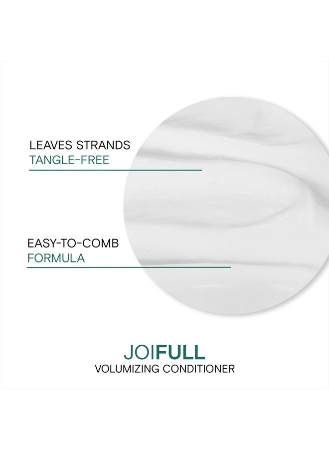 JOICO JoiFULL Volumizing Conditioner | For Fine, Thin Hair | Add Instant Body | Long-Lasting Fullness | For Thicker Bouncier Hair | Boost Shine | With Lotus Flower & Bamboo Extract | 33.8 Fl Oz  - Image 4