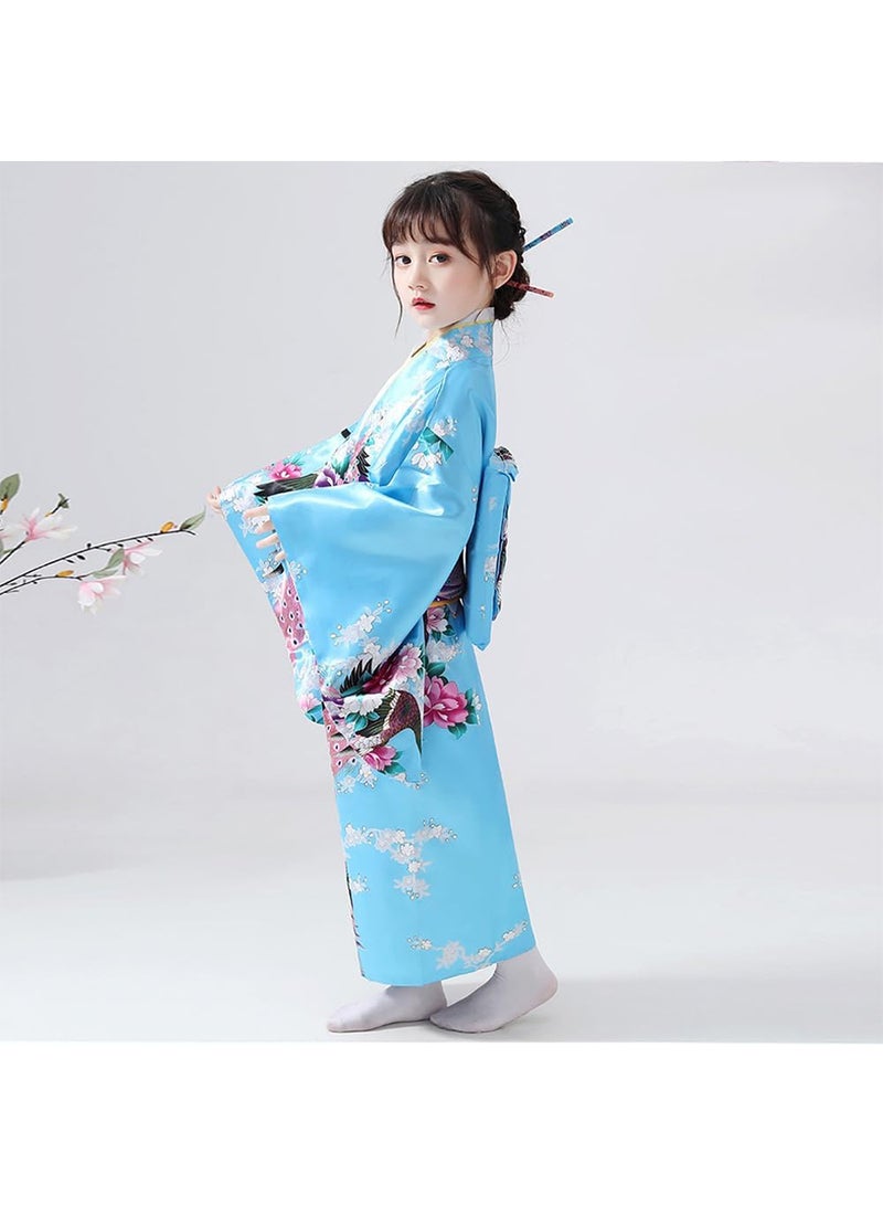 رداء كيمونو الياباني التقليدي من تشوياكيسي، زي تنكري للبنات الصغيرات - Image 2