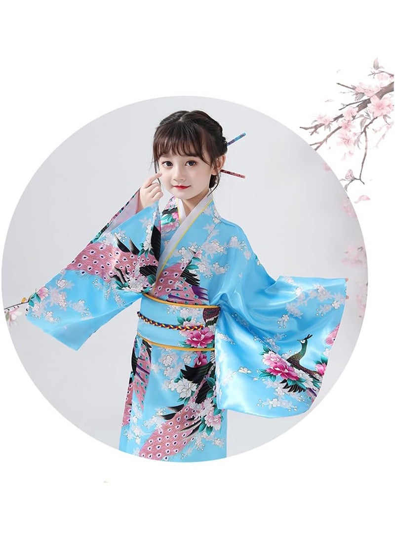 رداء كيمونو الياباني التقليدي من تشوياكيسي، زي تنكري للبنات الصغيرات - Image 4
