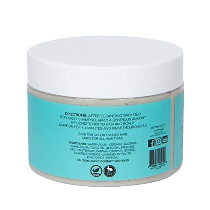 Head Kandy Stay Salty Sea Salt Purifying & Detoxifying Conditioner | Safe for Colored Treated Hair | Seaweed For Hydration, Volume & Shine | 12 oz - Image 2
