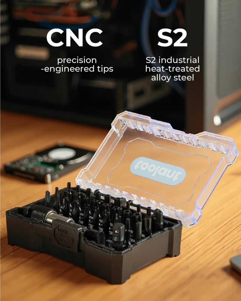 toolant Security Bit Set,32-Piece Screwdriver Bit Set With Torx, Hex,Triwing, Spanner for Tamper-Proof Screws,1/4 Inch Adapter and Release for Electric, Impact Drills - Image 3