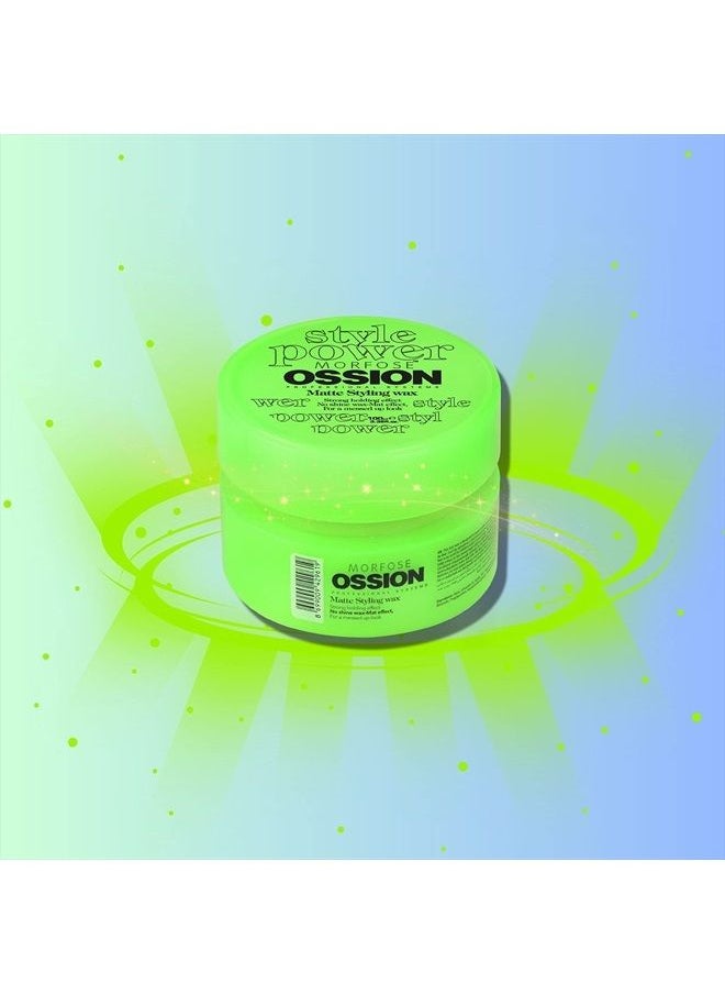 MORFOSE - Ossion Matte Styling Wax Hair Wax with Extra Strong Hold, All Day Long, Hair Wax for Women and Men, Edge Wax, Gel Wax, Manage Flyaways, and Curls, Barra de Cera para el Cabello, 3.38 fl. oz. - Image 1