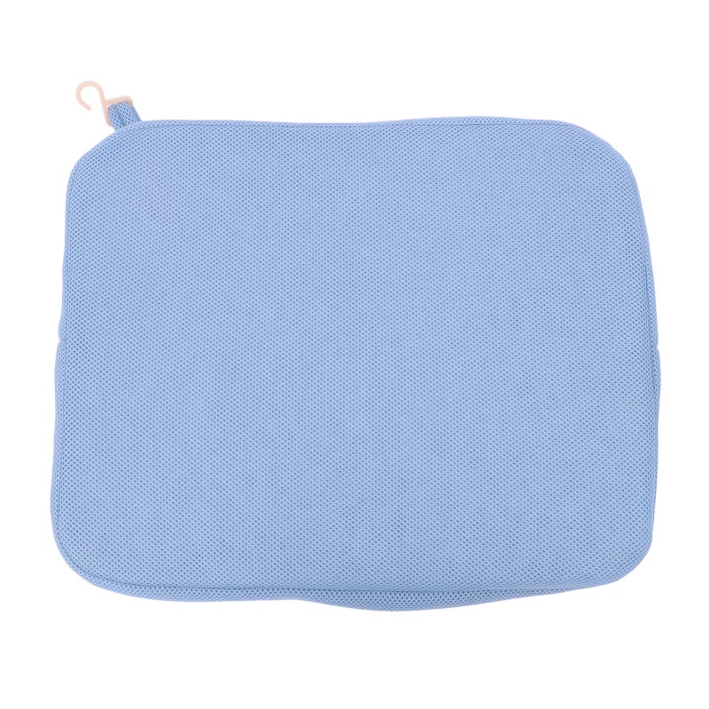 Shower Seat Cushion Breathable Comfortable Support Removable Washable Cover Bathtub Seat Cushion Blue - Image 1