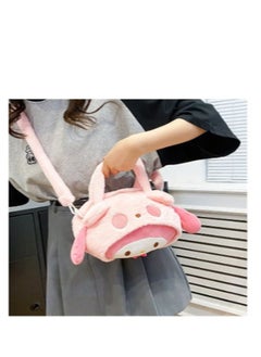 Melody Sanrio Melody Shoulder Bag Plush Bag Crossbody Bag Bucket Storage Bag  - Image 3