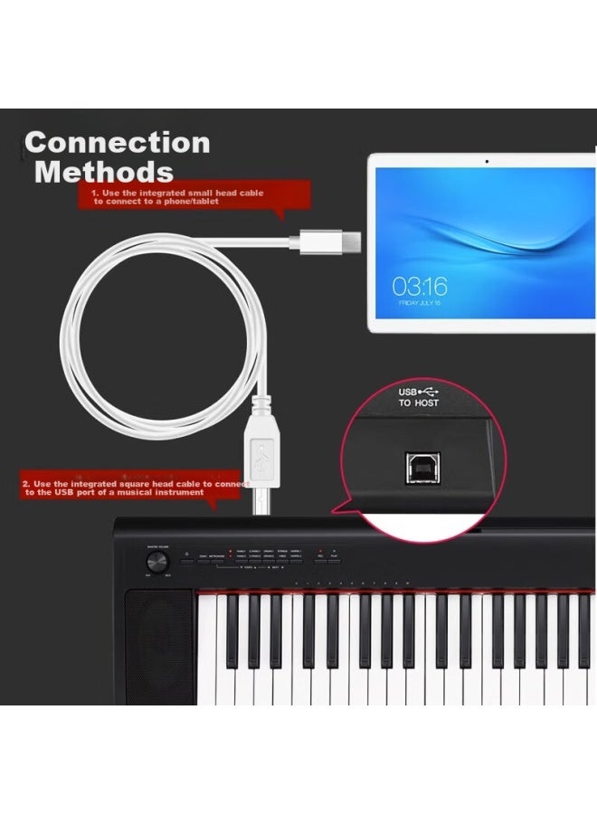 Xuanyi Apple Electric Piano Data Cable Electronic Piano Connection Cable Otg Conversion Midi Cable Usb To Host Conversion Cable For Iphone/ipad Yamaha Hamer Musical Instrument Electric Drum - Image 5