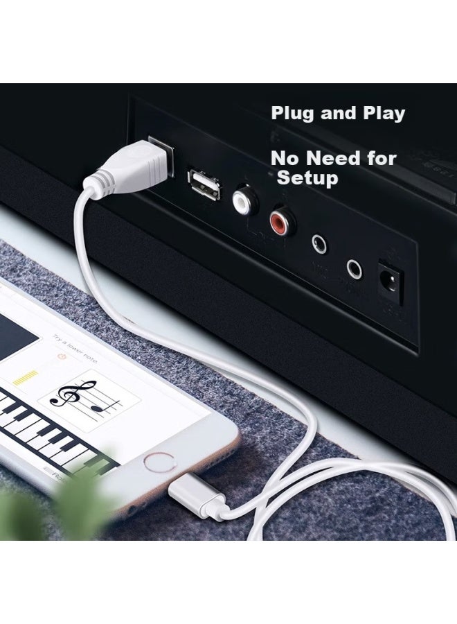 Xuanyi Apple Electric Piano Data Cable Electronic Piano Connection Cable Otg Conversion Midi Cable Usb To Host Conversion Cable For Iphone/ipad Yamaha Hamer Musical Instrument Electric Drum - Image 4