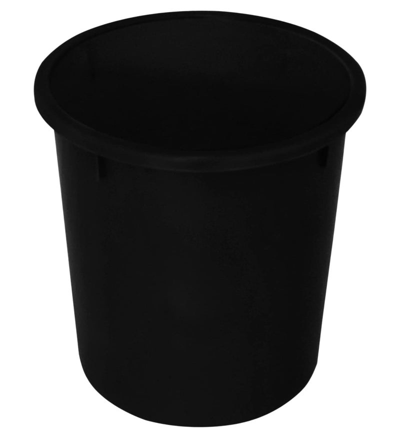 Kuber Industries Heart Home Plastic Open Dustbin Trash Bin Garbage Bin Waste Bin 5Ltr Pack of 2 Black47HH01032  - Image 4