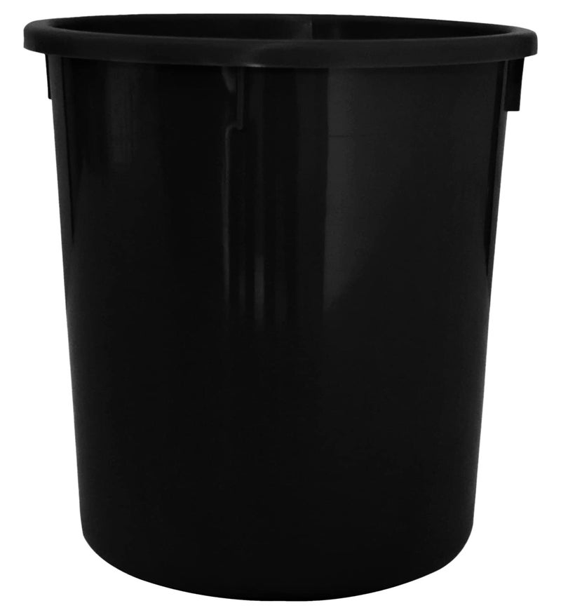 Kuber Industries Heart Home Plastic Open Dustbin Trash Bin Garbage Bin Waste Bin 5Ltr Pack of 2 Black47HH01032  - Image 3