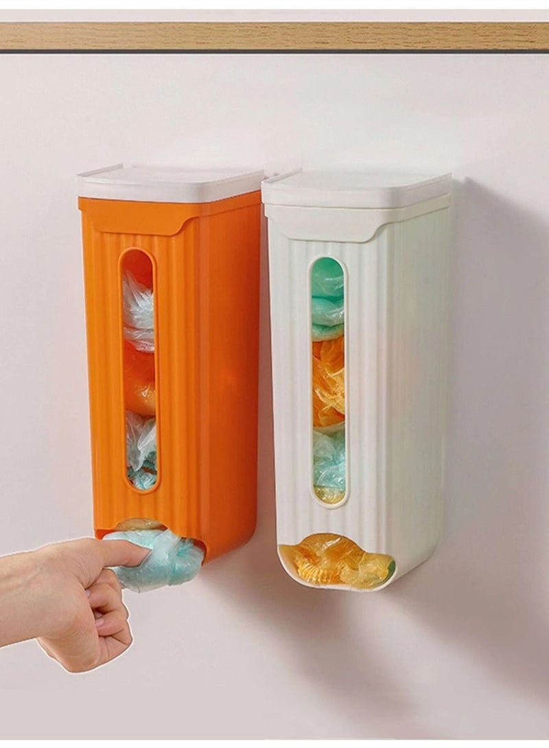 Wall-Mounted Garbage Bag Finishing Storage Box Kitchen Plastic Extraction Organizer - Image 1