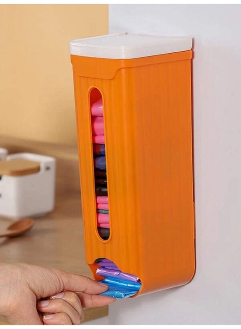 Wall-Mounted Garbage Bag Finishing Storage Box Kitchen Plastic Extraction Organizer - Image 2