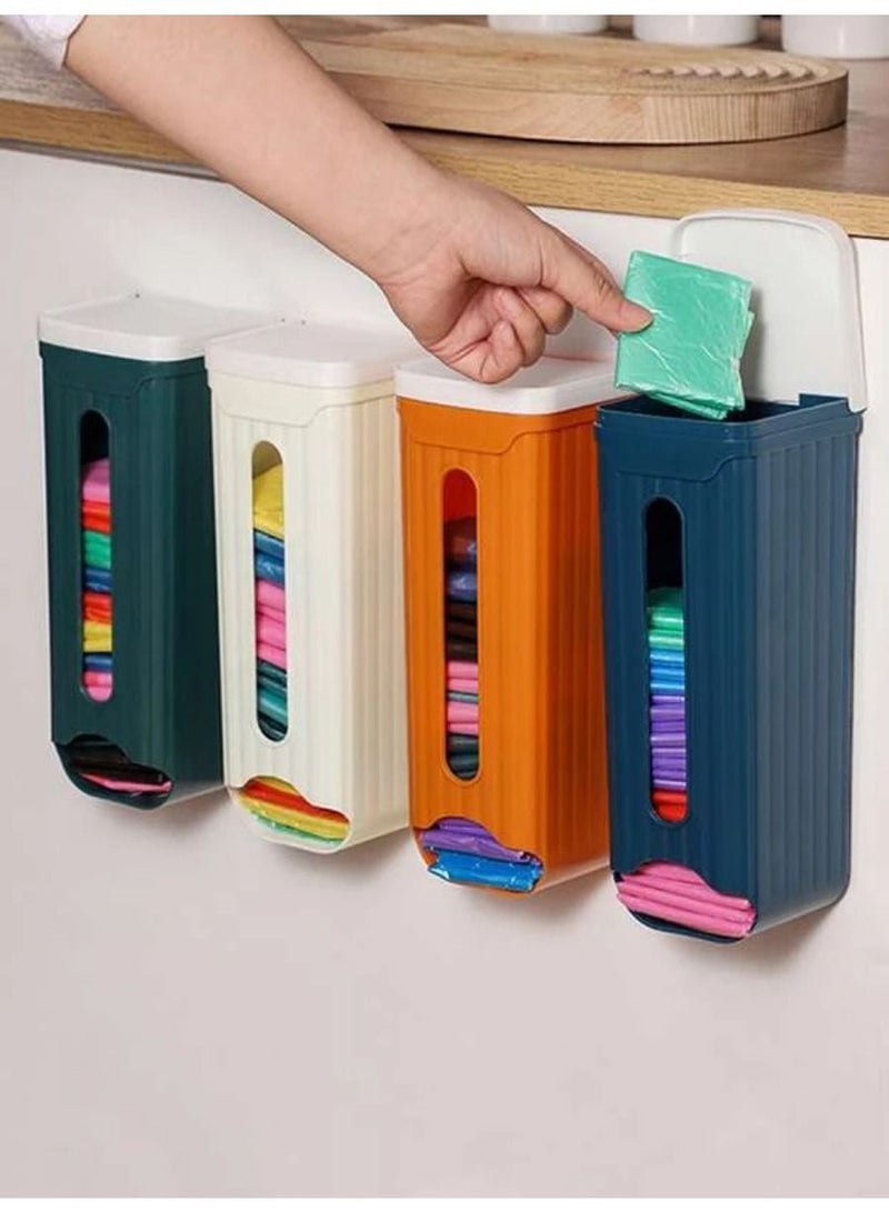 Wall-Mounted Garbage Bag Finishing Storage Box Kitchen Plastic Extraction Organizer - Image 4