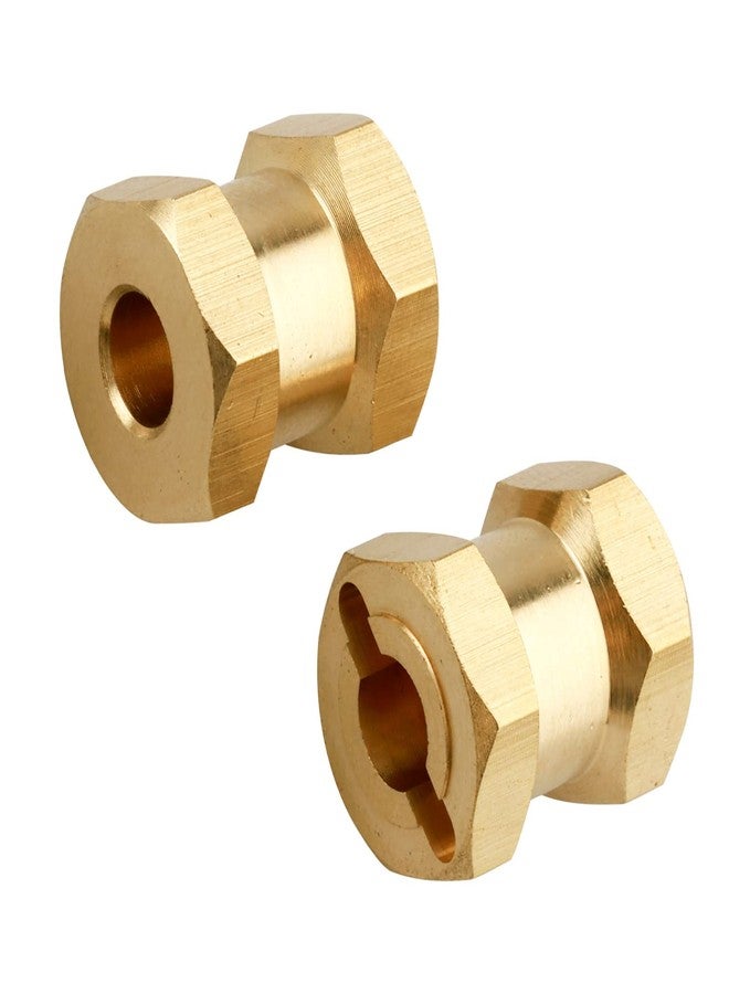 Hobbyfire 4pcs 12mm Brass Wheel Hex Hub Offset Extension Hex Drive Adapter Combiner Coupler Conversion for 1/10 RC Crawler Axial SCX10 CC01 Jeep Wrangler D90 Wraith (15mm) - Image 5