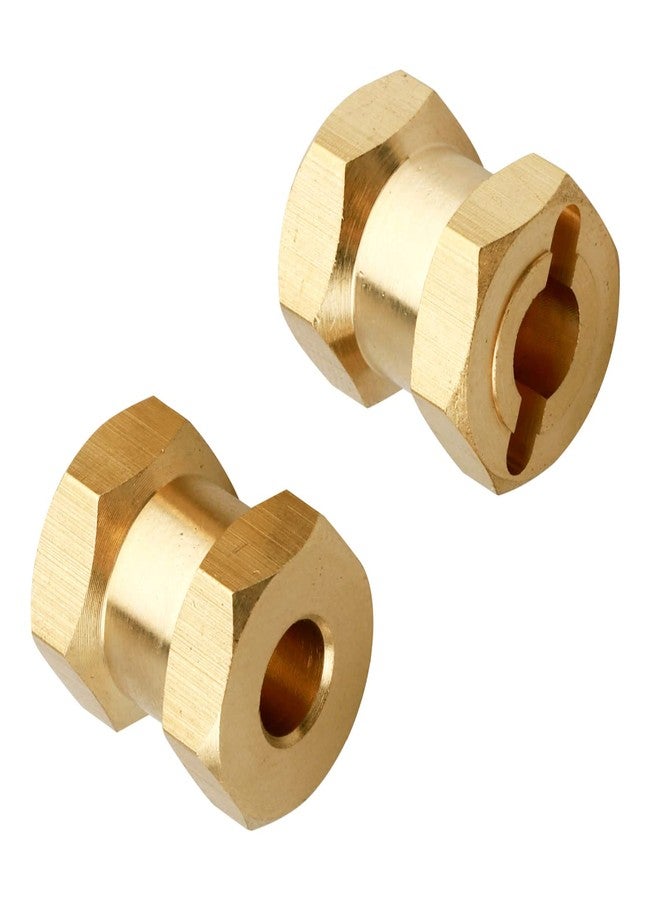 Hobbyfire 4pcs 12mm Brass Wheel Hex Hub Offset Extension Hex Drive Adapter Combiner Coupler Conversion for 1/10 RC Crawler Axial SCX10 CC01 Jeep Wrangler D90 Wraith (15mm) - Image 4