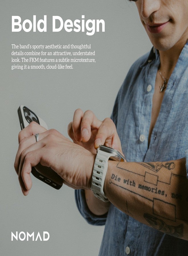 NOMAD Sport Band - 45mm | Stone Apple watch ultra 2 band, Designed to give your Apple Watch a modern and athletic look, Compatible with New Series 11, Ultra 1-3, Series 1-10, and SE - Image 4