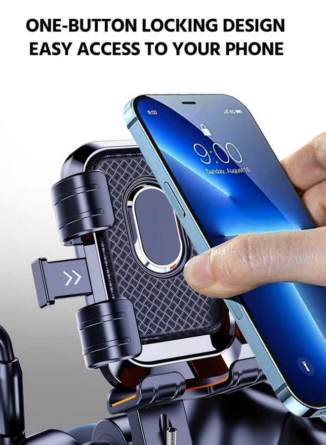 Adjustable Bicycle Holder, Shock-absorbing Motorcycle Mobile Phone Holder, All Kinds of Mobile Phones Can be Used - Image 2