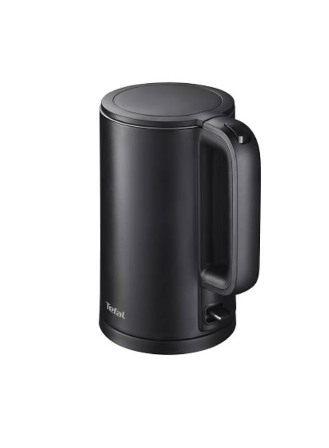 تيفال Tefal Thermo Protect Stainless Steel Double Layer Kettle, 1.5L, Auto OFF - KO1408E0 1.5 L 1500 W KO1408E0 black - Image 2