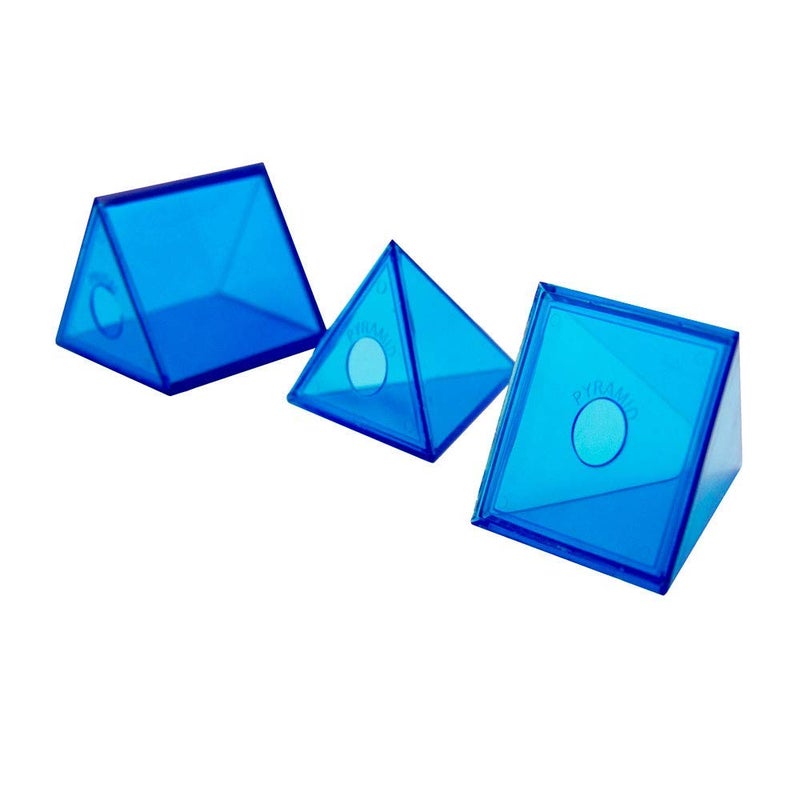 hand2mind hand2mind Blue Power Geometric Solids (Set of 12) - Image 3