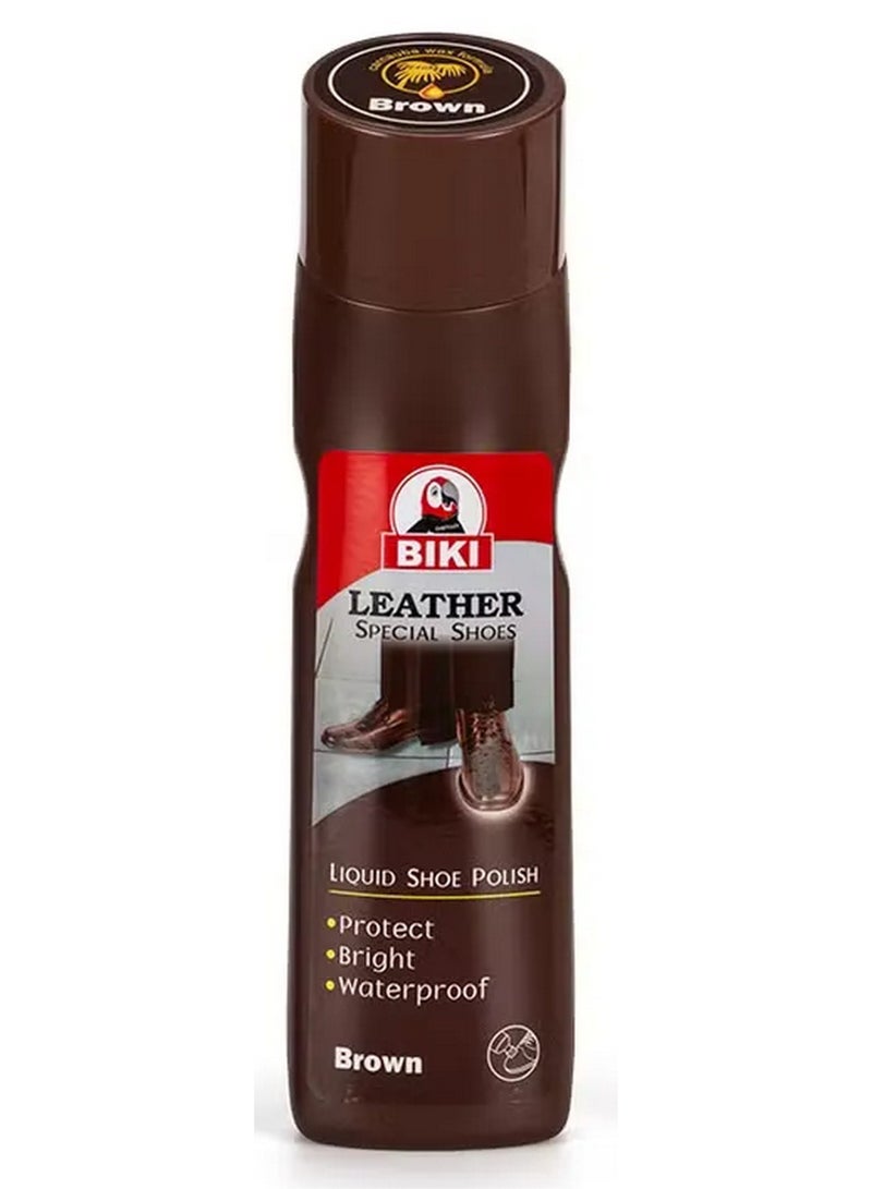 بيكي ملمع أحذية سائل مع إسفنجة وضع بني 75 مل - Image 1
