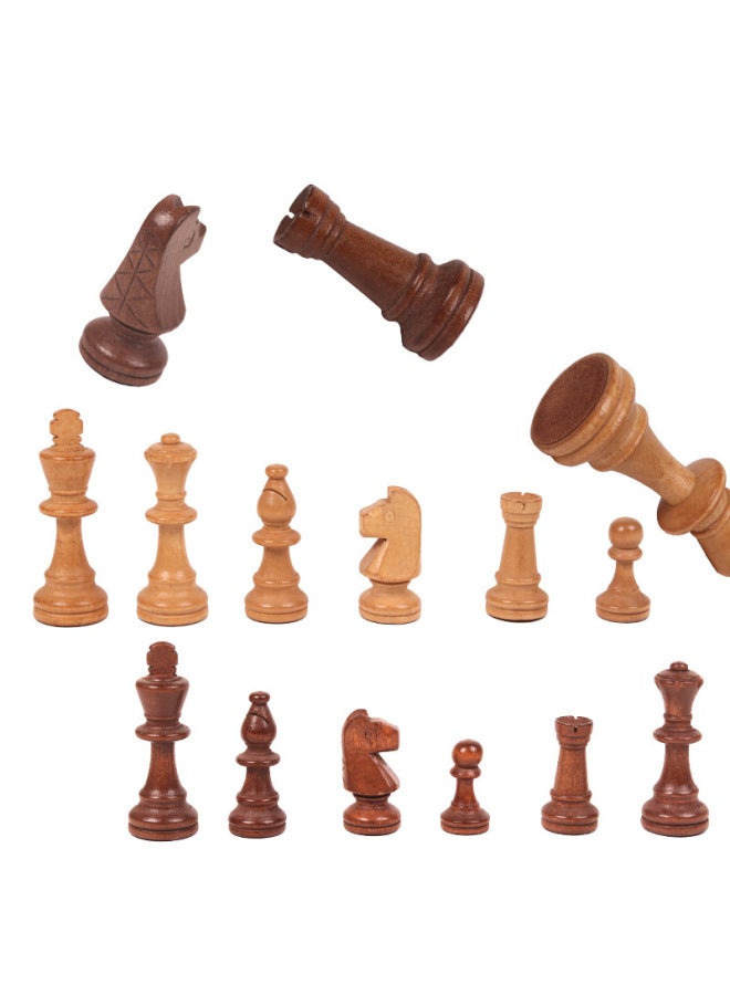 Direct Wooden Chess Pieces Magnetic Velvet King Height 1-3.5 Inches Without Chessboard - Image 5