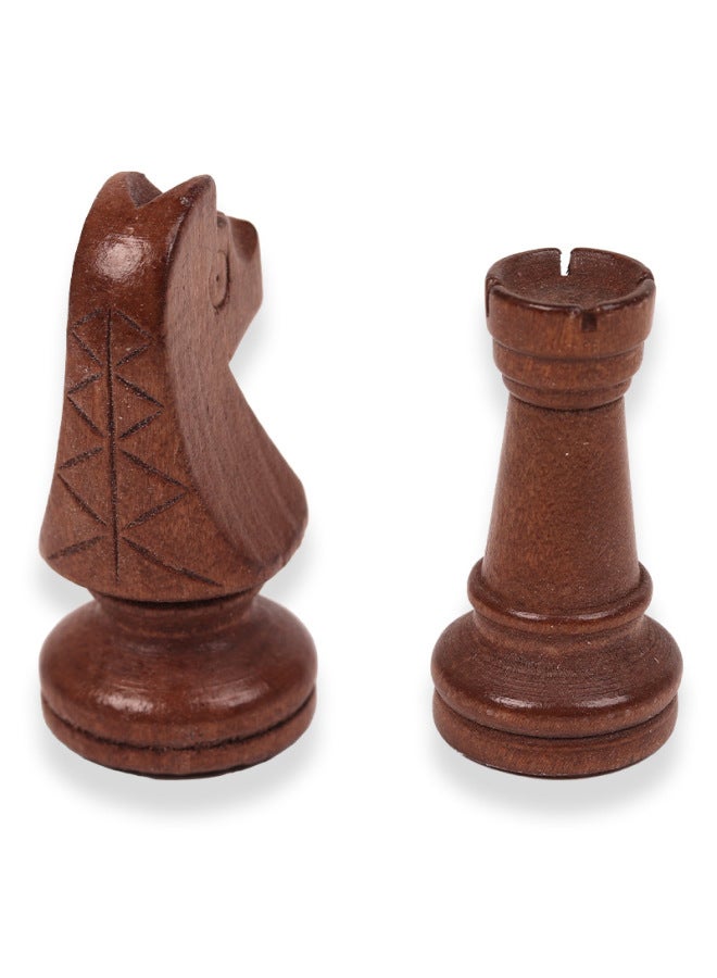 Direct Wooden Chess Pieces Magnetic Velvet King Height 1-3.5 Inches Without Chessboard - Image 2