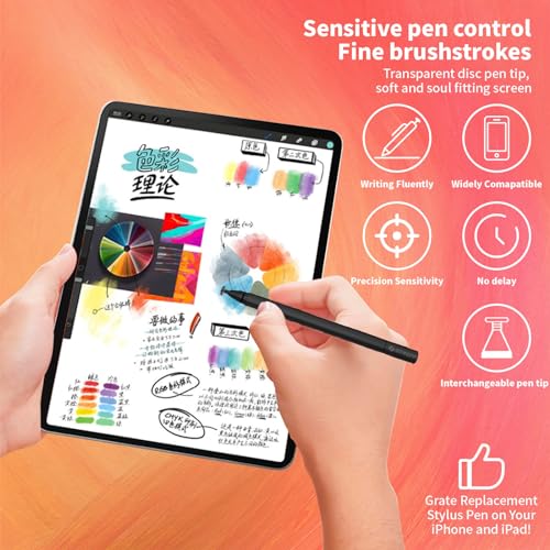 STRIFF Universal Capacitive Stylus, High-Precision Capacitive Pen for Touch Screen Devices (iPad, X/ 8/8 Plus, Samsung Galaxy Note 8 and More) Black - Image 5