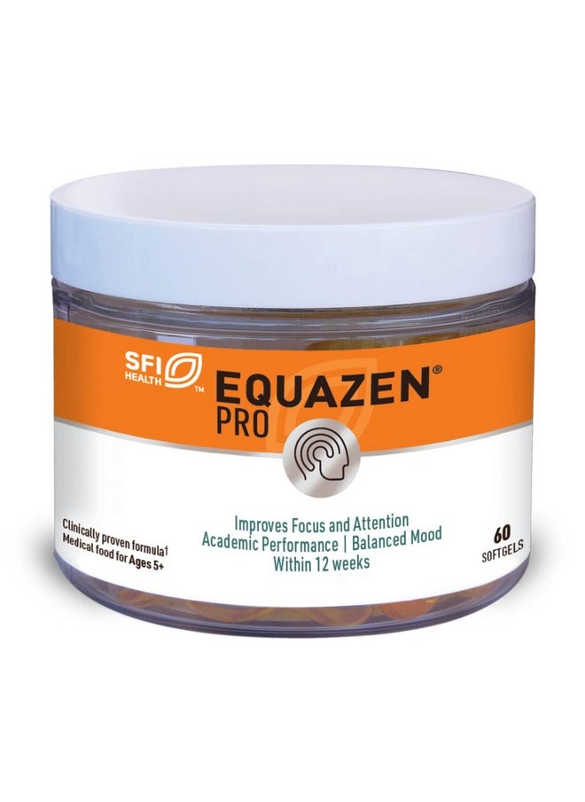 إكوازن زيت السمك Equazen Pro SFI Health Omega 6 & Omega 3 للأطفال والمراهقين - زيت السمك للأطفال لتعزيز التركيز والمزاج ودعم الدماغ - نسبة مثبتة سريريًا من EPA وGLA وDHA للأطفال (60 كبسولة هلامية)  - Image 1