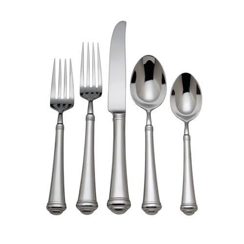 Reed & Barton رييد وبارتون ألوارا طقم أدوات مائدة 5 قطع، 5 قطع، فضي - Image 5