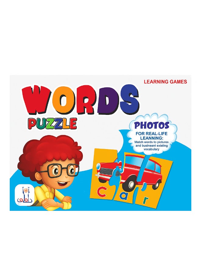 Kids Word Puzzle Colorful Picture Letters Puzzle Toys for Kids - Image 1