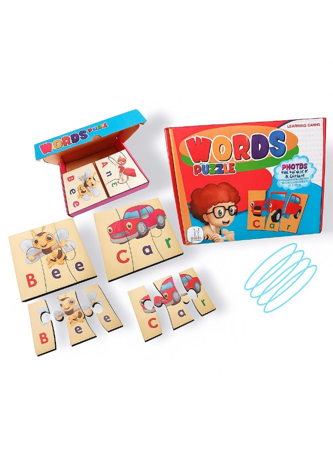 Kids Word Puzzle Colorful Picture Letters Puzzle Toys for Kids - Image 2