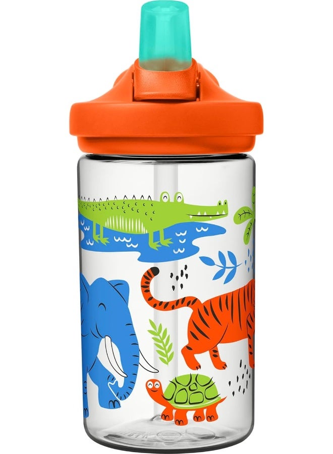 كاميلباك زجاجة CamelBak Eddy+ للأطفال اليومية 400مل – تصميم Spring Safari، مقاومة للسقوط، مانعة للتسرب، صالحة للغسل في غسالة الصحون وخالية من BPA - Image 3