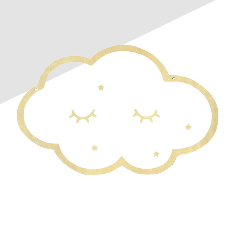 Wall Mirror Frame Hanging Mirror in the Shape of Cloud - Image 3
