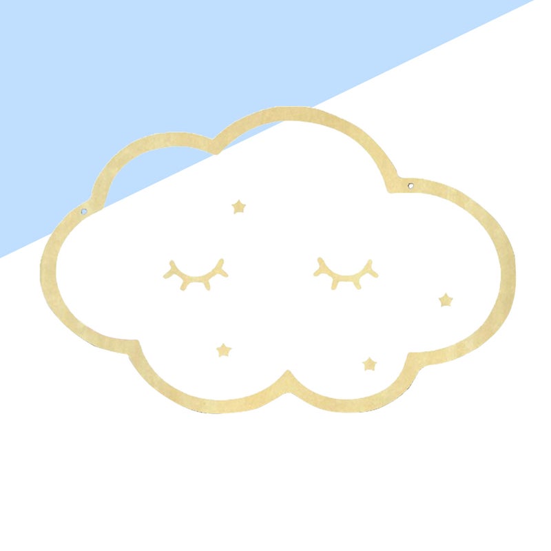 Wall Mirror Frame Hanging Mirror in the Shape of Cloud - Image 5