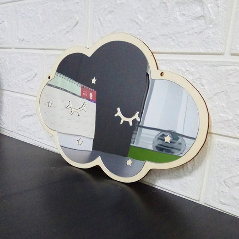 Wall Mirror Frame Hanging Mirror in the Shape of Cloud - Image 4