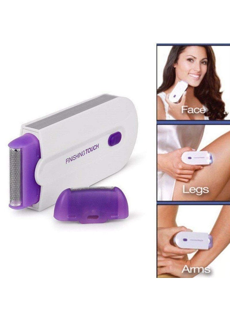 finishing touch SunHeart Hubs Finishing Touch Hair Remover | Rechargeable Instant Painless Facial Body Hair Remover Trimmer Shaver for Men and Women | Hair Removal Tool For Women (1Pc, White)  - Image 3