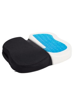 VENDIX Ergonomic Seat Cushion, Premium 5-Layer Memory Foam and Gel Chair Pad with Anti-Slip Base, Long Hours Posture Support Seat for Office, Car, Home,  - Image 1