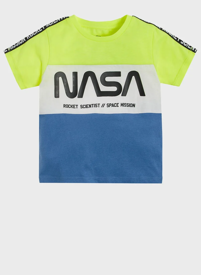 SMYK Youth Nasa Color Block T-Shirt