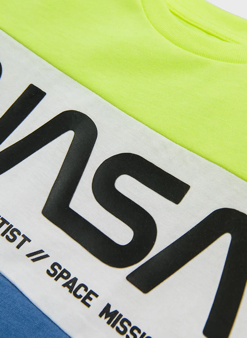 SMYK Youth Nasa Color Block T-Shirt