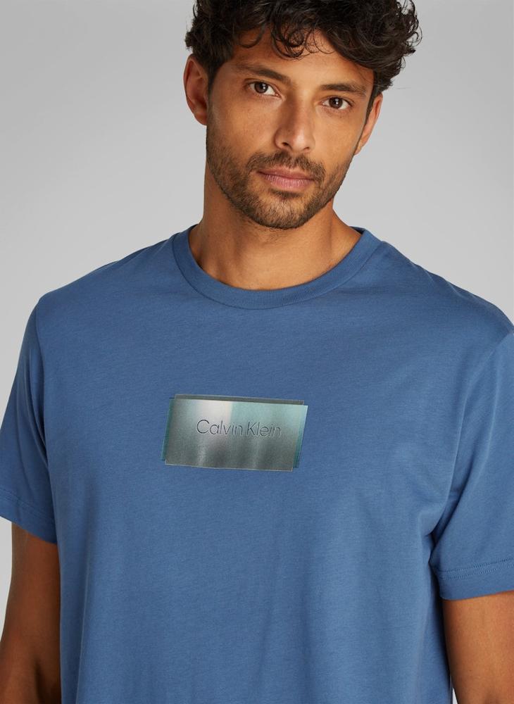 CALVIN KLEIN Overlay Logo T-Shirt - Image 3
