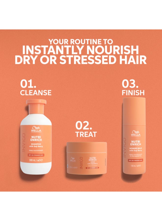 Wella Professionals ماسك إنفيغو نوتري-إنريتش العميق للتغذية - يعيد ترطيب الشعر الجاف والمجهد للنعومة والحيوية (150 مل) - Image 4