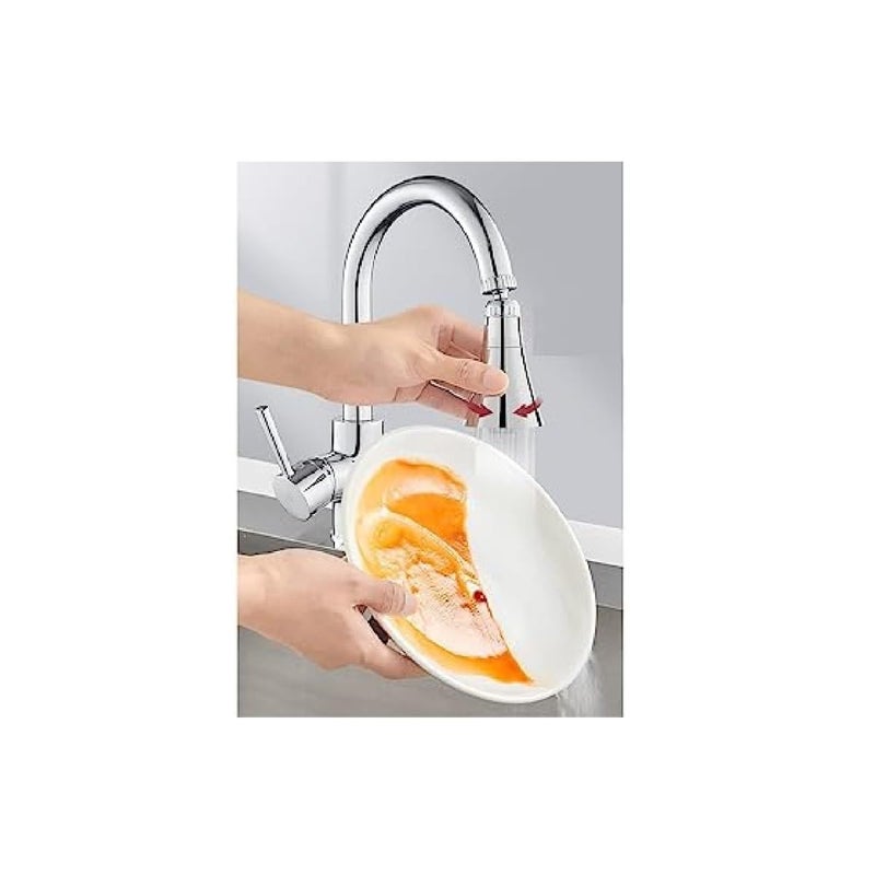 Krivety KRIVETY Movable Kitchen Tap Head Faucet Sprayer Water Spray 360 Degree Rotatable Kitchen Faucet Spray Universal Adapter Set Kitchen Sink Accessories Tools Short - Image 2