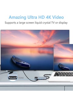 Generic USB C Hub, 8 in 1 Type C Hub Multiport Adapter with 4K HDMI, PD Power Delivery, USB-C, Ethernet, 2 USB, SD/TF Card Reader Compatible with Mac Book Pro XPS and More Type C Devices  - Image 5