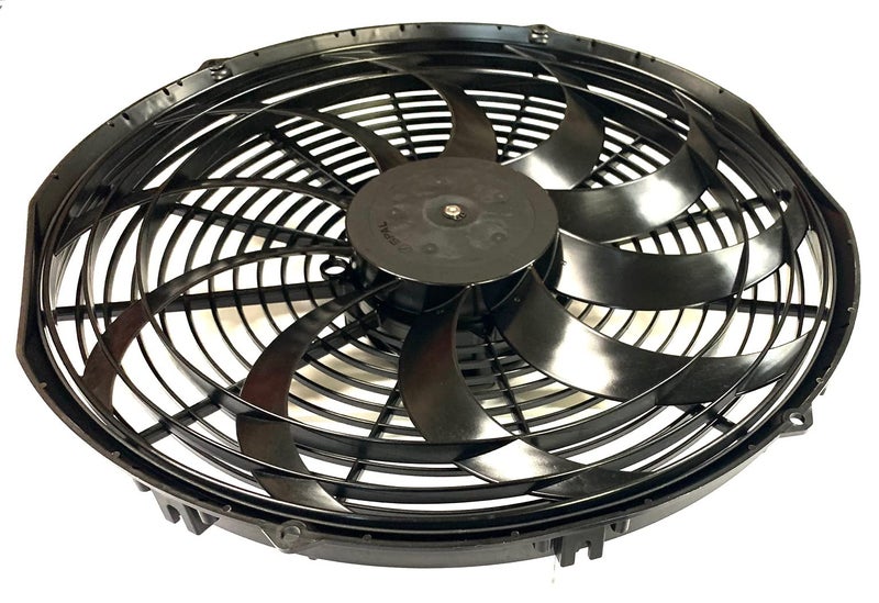 Spal 30102048 Pusher Fan (16In High Performance ; Curved Blade; For Use W/ 30Amp Fuse at 13V), 1 Pack - Image 3