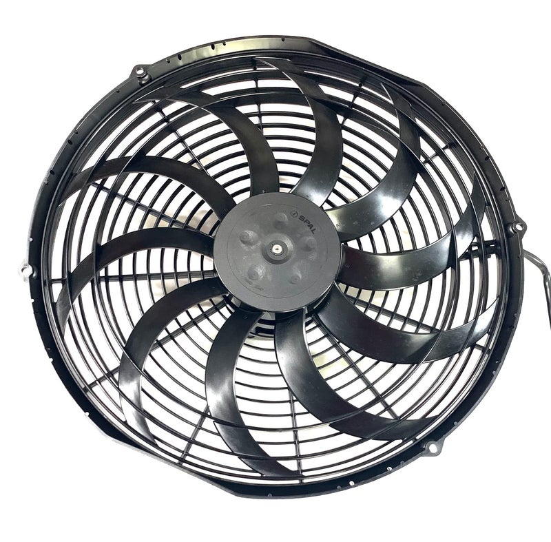 Spal 30102048 Pusher Fan (16In High Performance ; Curved Blade; For Use W/ 30Amp Fuse at 13V), 1 Pack - Image 1