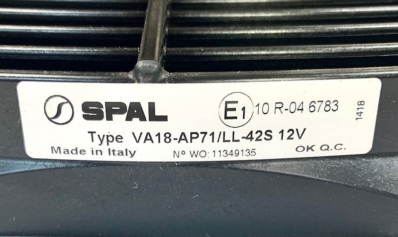 Spal 30102048 Pusher Fan (16In High Performance ; Curved Blade; For Use W/ 30Amp Fuse at 13V), 1 Pack - Image 4