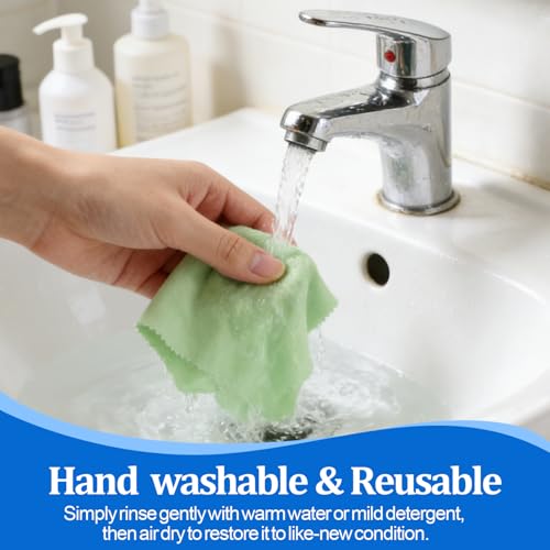 Ninsula 21 Pack Glasses Cleaning Cloths, 6"× 7"Large Eyeglass Cleaning Cloths, Premium Ultra-Soft Lens Wipes Cloth for Eyeglasses, Camera Lenses, Mobile Phones, Laptops, Television Screens - Color Mixing - Image 5