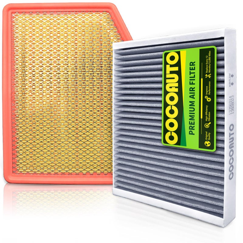 COCOAUTO Engine Cabin Air Filter Kit for Silverado 1500 2500 20192025 Sierra 20192025 Tahoe Yukon Suburban 2021 Replace A3244C 84121219 13508023 13356916 NOT for Diesel 66L