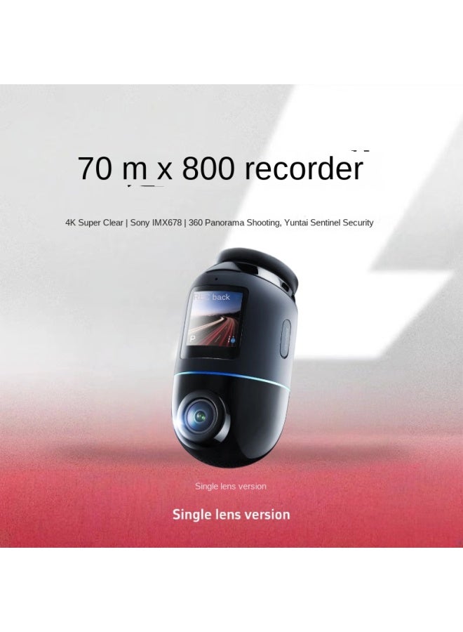 70 Miles. Mai X800 Sentry Mode New 4k Dash Cam Car 360 Panorama Integrated Parking Monitor - Image 1