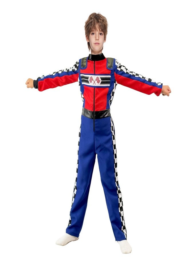 EraSpooky Boy's Race Car Driver Costume Kids Halloween Finish Line Racer Outfits - Image 5